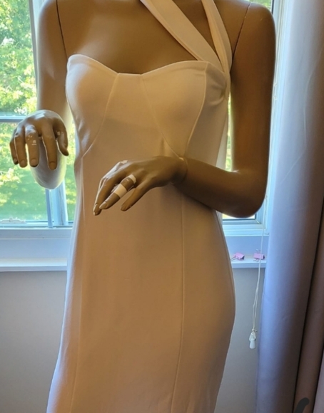 White Cross Strap Maxi Dress - Picture 2 of 5